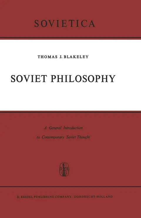 Cover of Soviet Philosophy