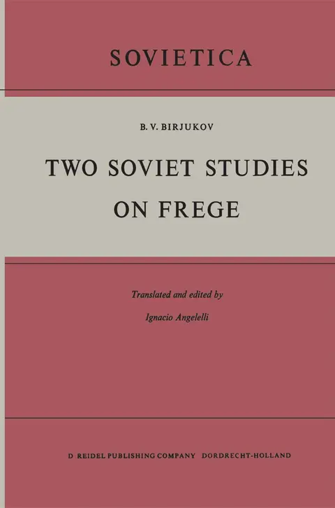 Cover of Two Soviet Studies on Frege