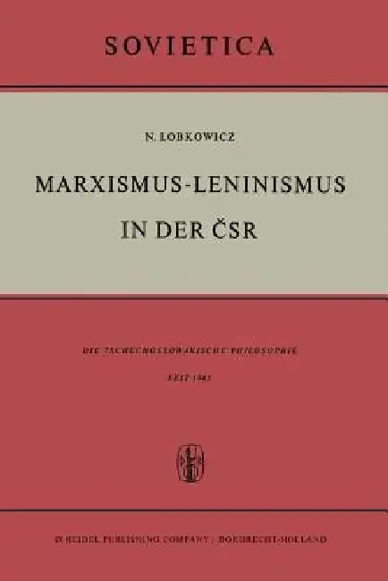 Cover of Marxismus-Leninismus in Der Čsr