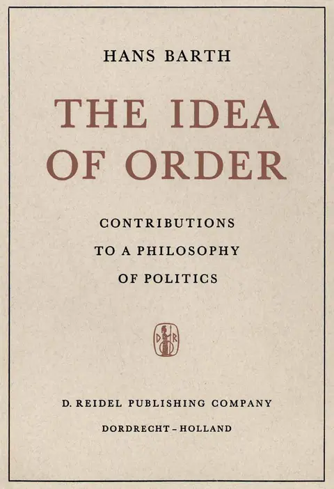 Cover of The Idea of Order