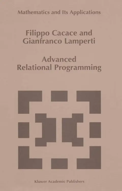 Cover of Advanced Relational Programming