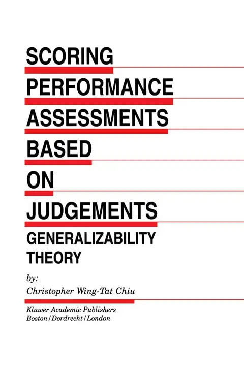 Cover of Scoring Performance Assessments Based on Judgements