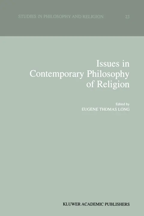 Cover of Issues in Contemporary Philosophy of Religion