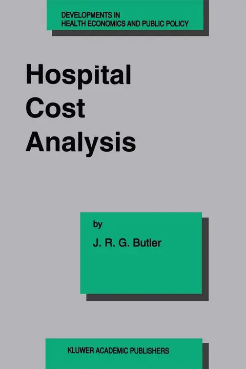 Cover of Hospital Cost Analysis