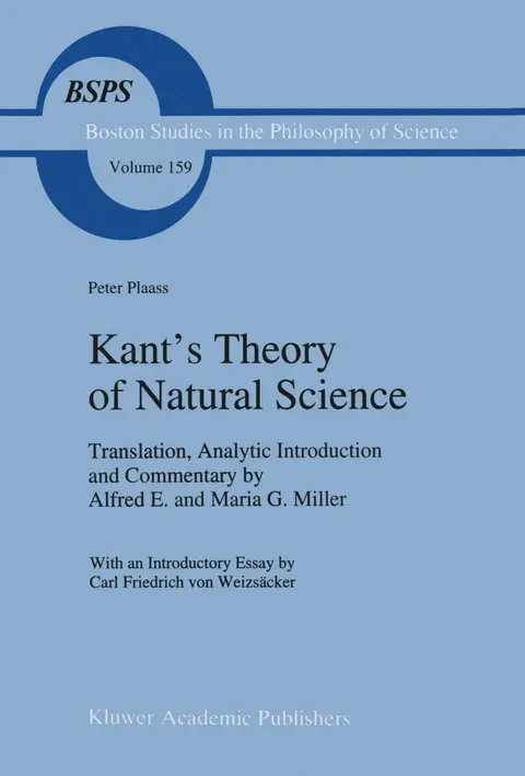 Cover of Kant’s Theory of Natural Science