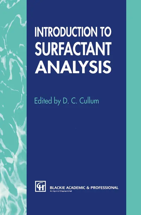 Cover of Introduction to Surfactant Analysis