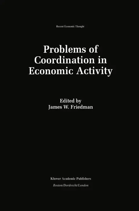 Cover of Problems of Coordination in Economic Activity