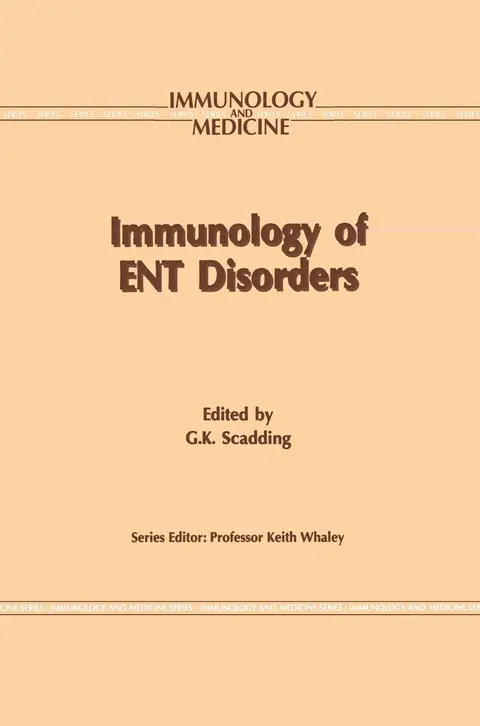 Cover of Immunology of ENT Disorders