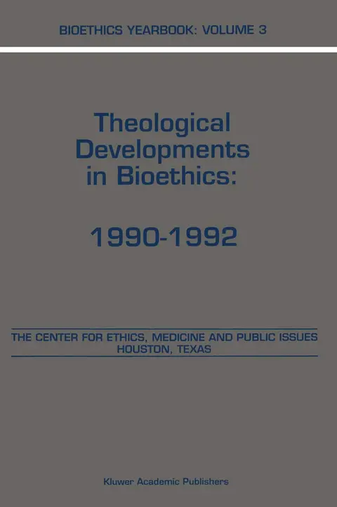 Cover of Bioethics Yearbook