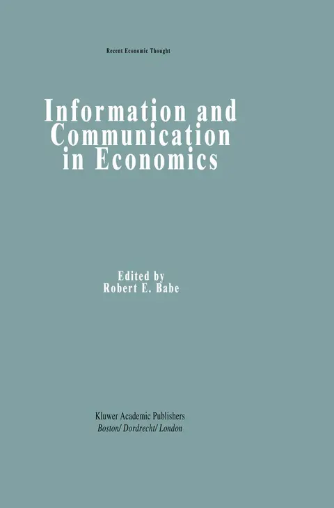 Cover of Information and Communication in Economics