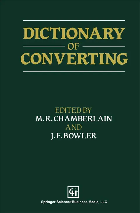 Cover of Dictionary of Converting