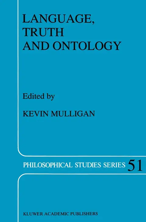 Cover of Language, Truth and Ontology