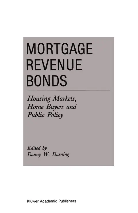 Cover of Mortgage Revenue Bonds