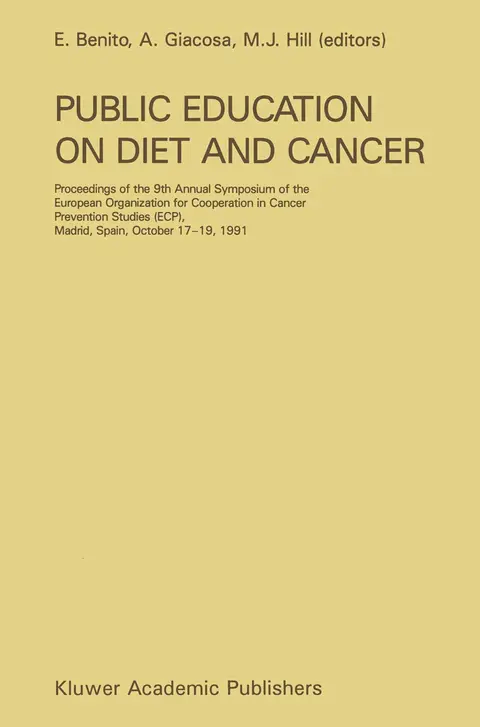 Cover of Public Education on Diet and Cancer