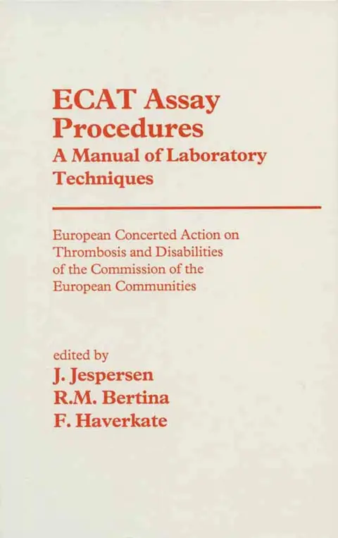 Cover of ECAT Assay Procedures A Manual of Laboratory Techniques