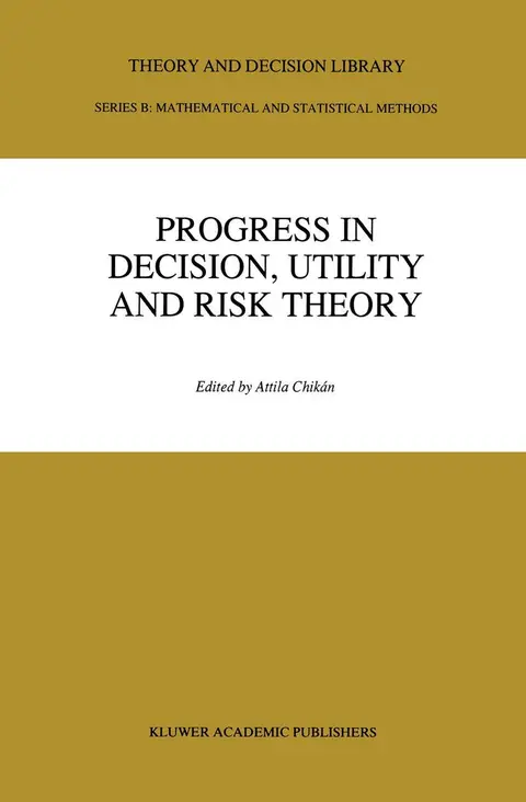 Cover of Progress in Decision, Utility and Risk Theory