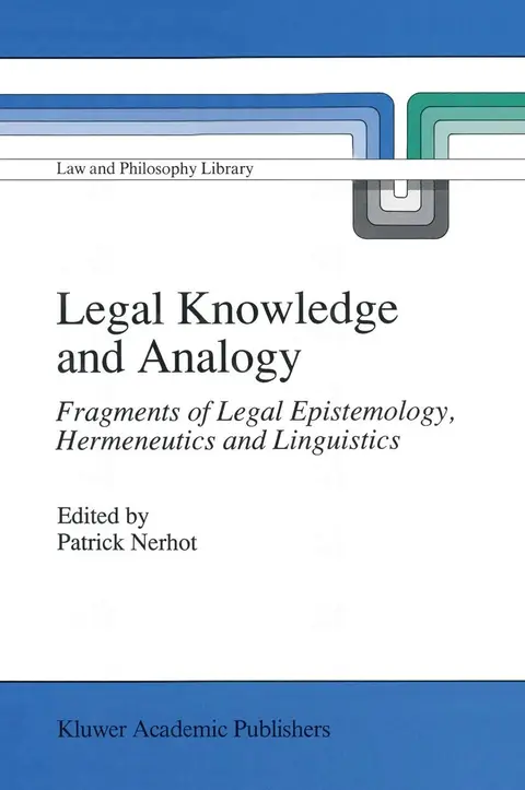 Cover of Legal Knowledge and Analogy