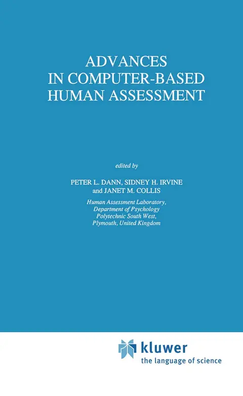 Cover of Advances in Computer-Based Human Assessment
