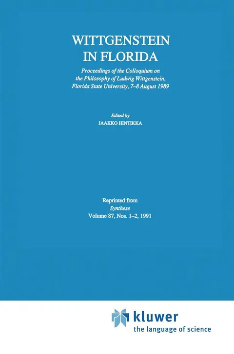 Cover of Wittgenstein in Florida