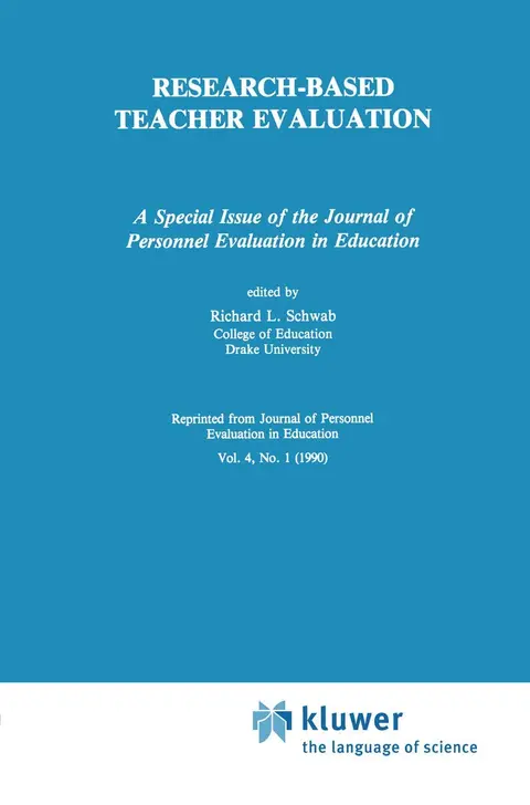 Cover of Research-Based Teacher Evaluation