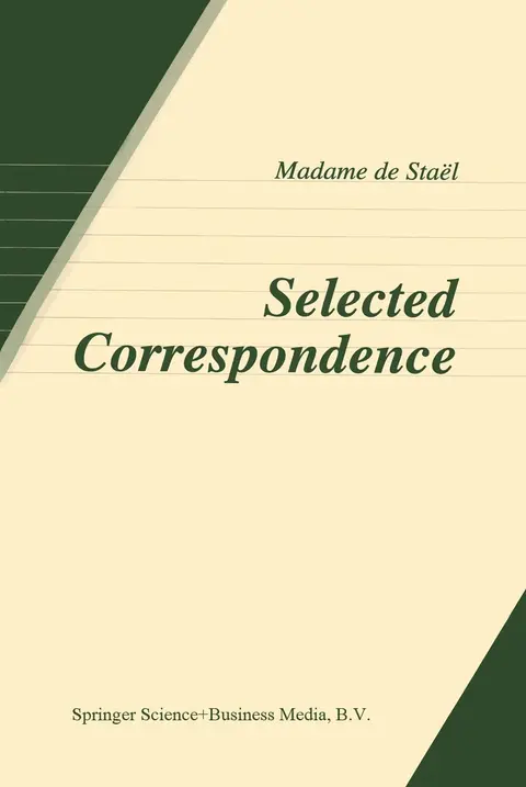 Cover of Selected Correspondence