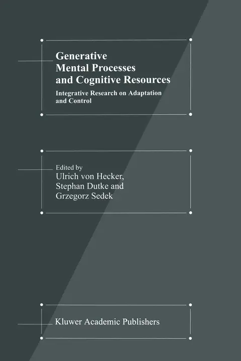 Cover of Generative Mental Processes and Cognitive Resources