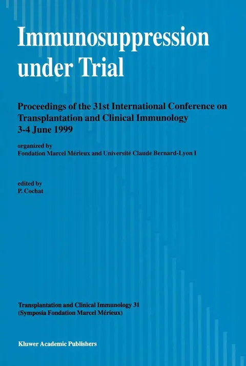 Cover of Immunosuppression Under Trial