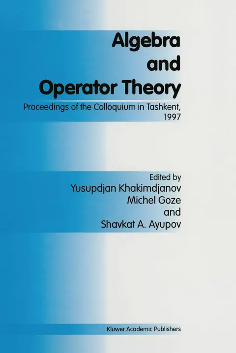 Cover of Algebra and Operator Theory
