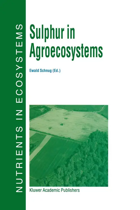 Cover of Sulphur in Agroecosystems