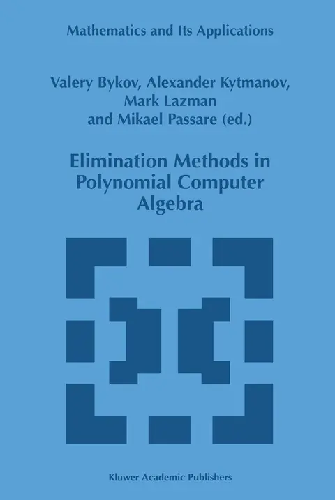 Cover of Elimination Methods in Polynomial Computer Algebra