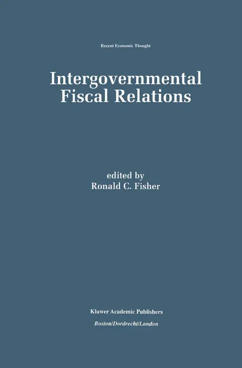 Cover of Intergovernmental Fiscal Relations