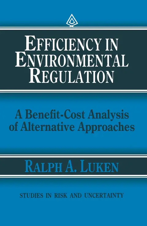 Cover of Efficiency in Environmental Regulation