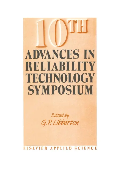Cover of 10th Advances in Reliability Technology Symposium