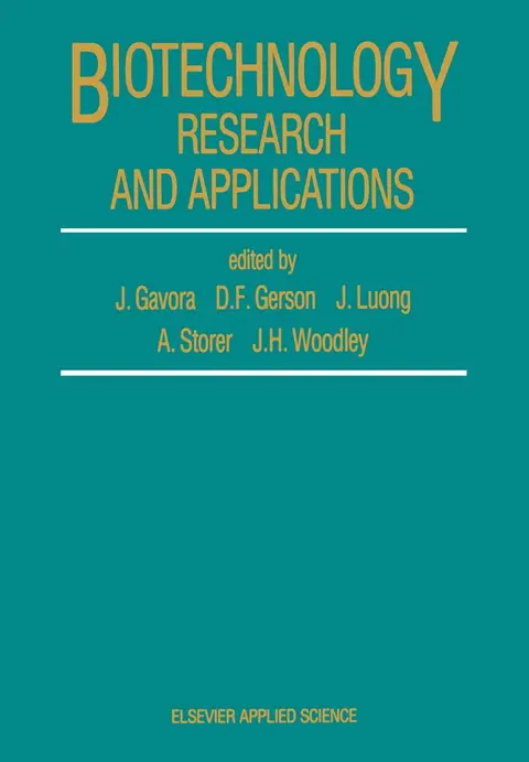 Cover of Biotechnology Research and Applications