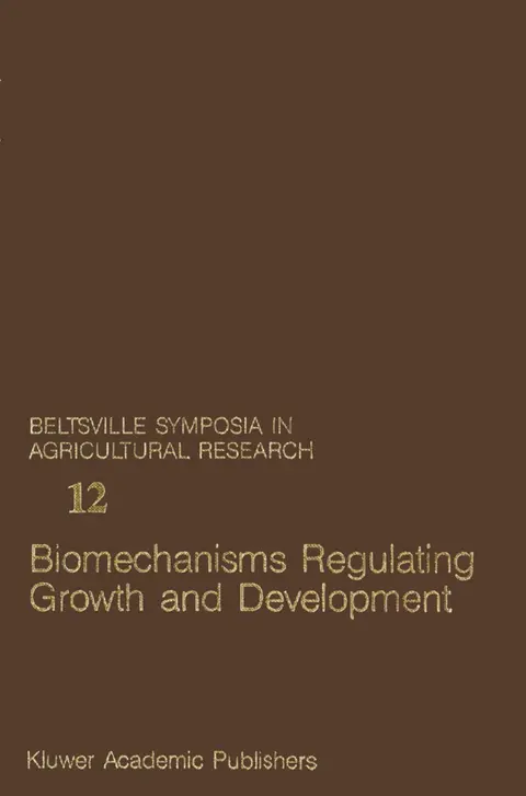 Cover of Biomechanisms Regulating Growth and Development