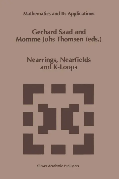 Cover of Nearrings, Nearfields and K-Loops