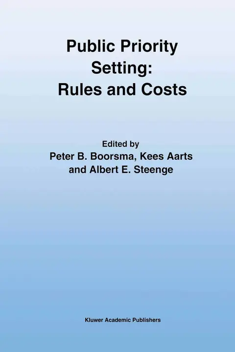 Cover of Public Priority Setting