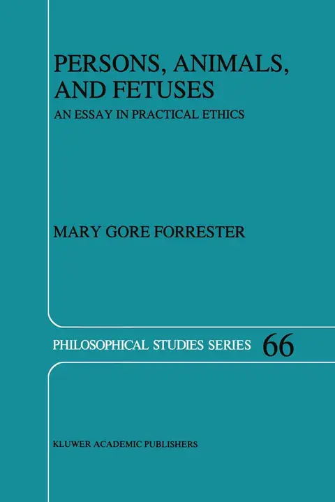 Cover of Persons, Animals, and Fetuses