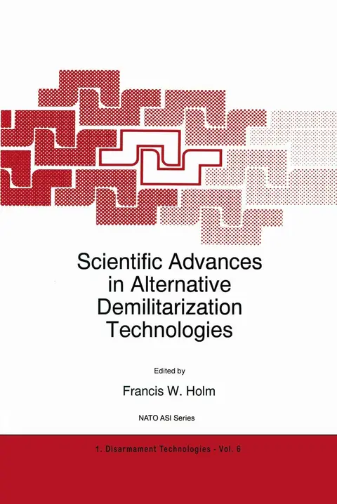 Cover of Scientific Advances in Alternative Demilitarization Technologies