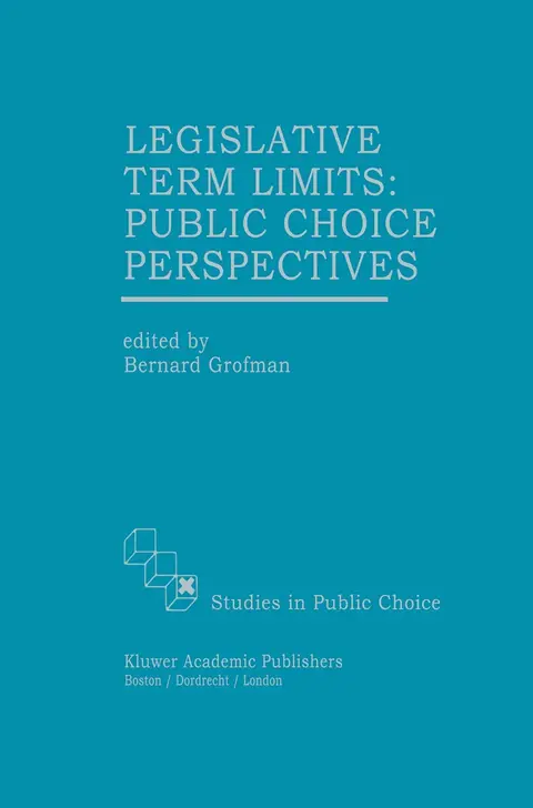 Cover of Legislative Term Limits