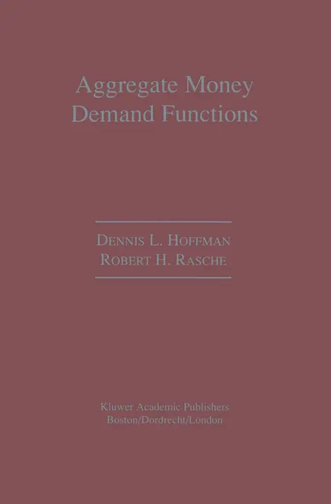 Cover of Aggregate Money Demand Functions