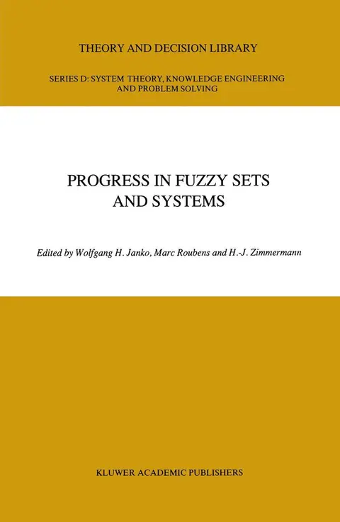 Cover of Progress in Fuzzy Sets and Systems