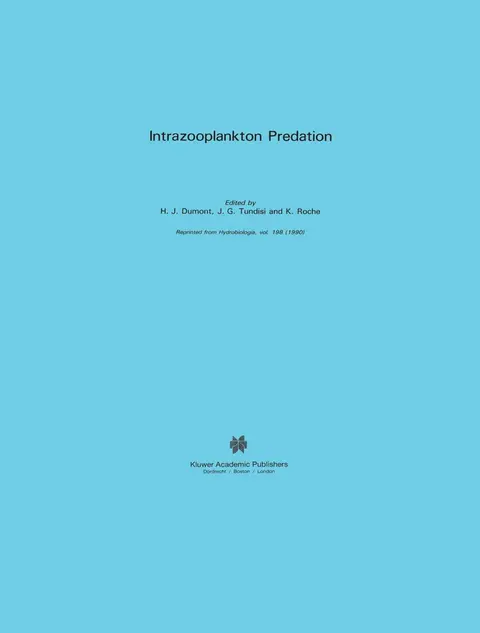 Cover of Intrazooplankton Predation