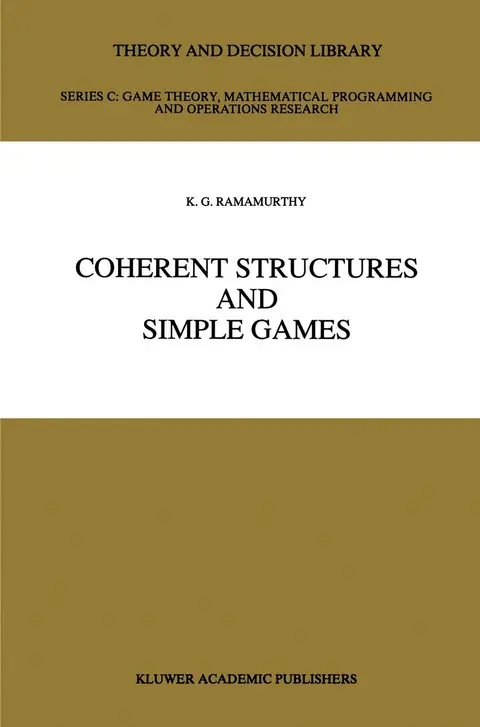 Cover of Coherent Structures and Simple Games