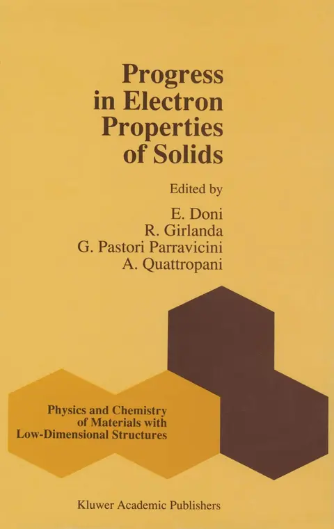 Cover of Progress in Electron Properties of Solids