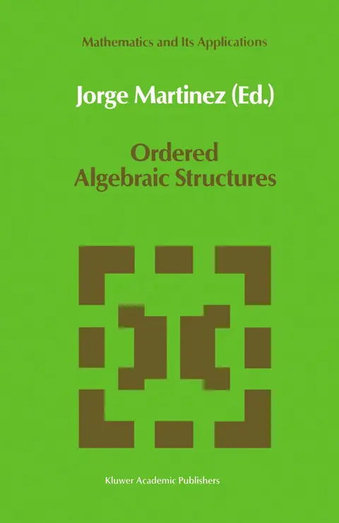 Cover of Ordered Algebraic Structures