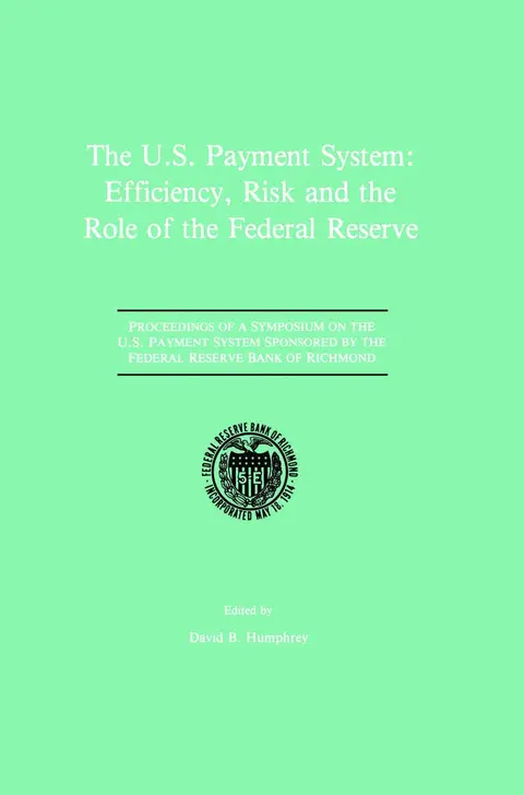 Cover of The U.s. Payment System