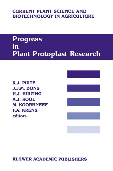 Cover of Progress in Plant Protoplast Research