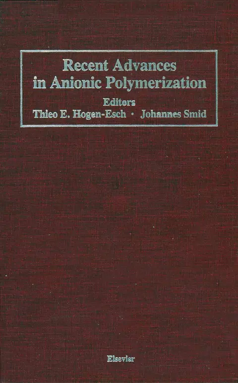 Cover of Recent Advances in Anionic Polymerization