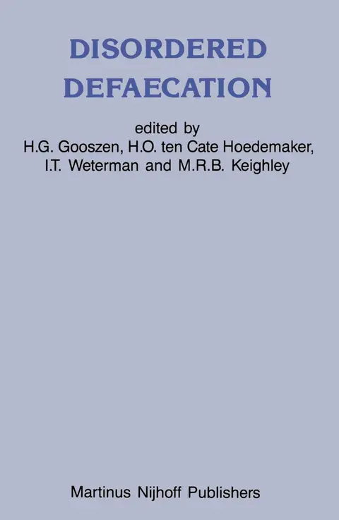 Cover of Disordered Defaecation